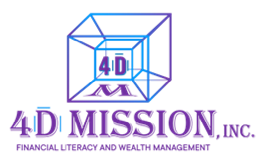 A green background with the word mission in purple.