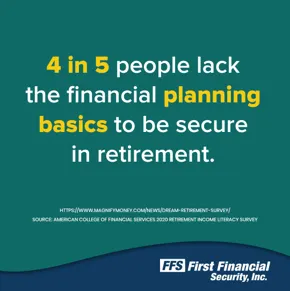 A quote about financial planning and retirement.